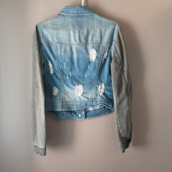 W118 by Walter Baker Distressed Jean Jacket Size Small - Picture 8 of 14